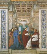 Melozzo da Forli Sixtus IV,his Nephews and his Librarian Palatina (mk08) oil painting reproduction